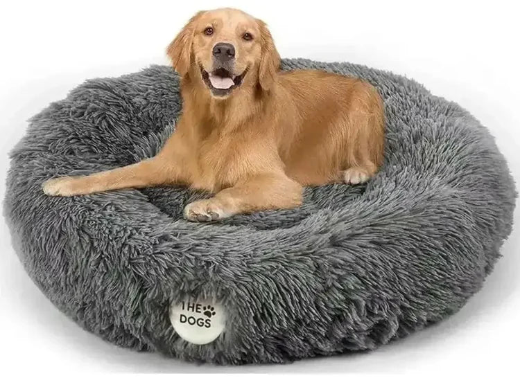 Cama Perro Mascota Antiestres Felpa