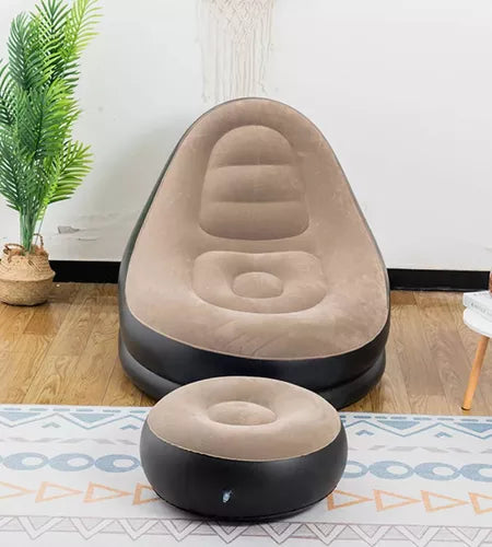 Sillón Inflable con Apoya Pies