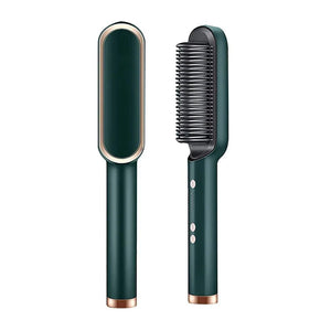 Cepillo Alisador GlamBrush 3 en 1: ¡Transforma Tu Cabello en Minutos!